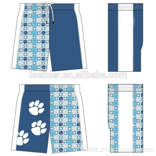Quick dry anti-bacterial polyester Sublimation lacrosse shorts